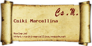Csiki Marcellina névjegykártya